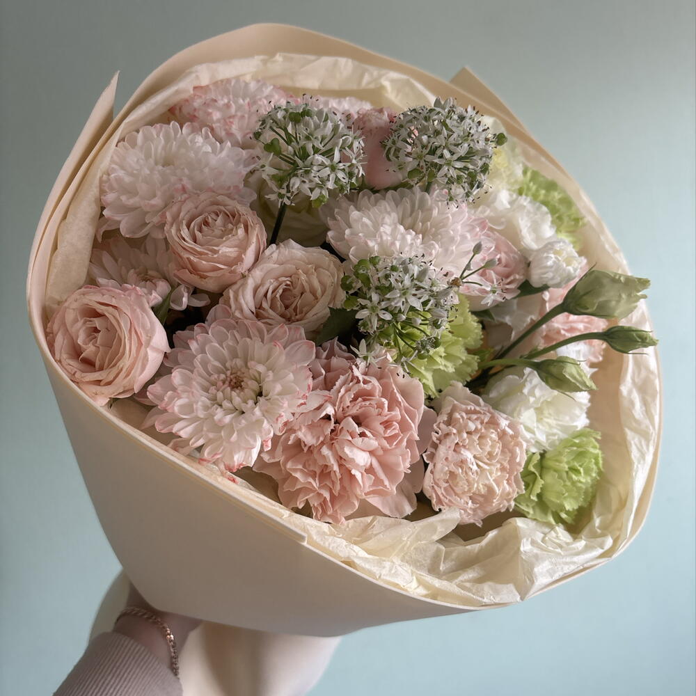 Букет из эустомы/диантуса/кустовых роз💕