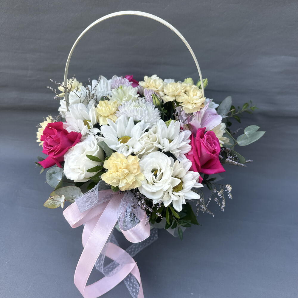 Корзинка с цветами 7