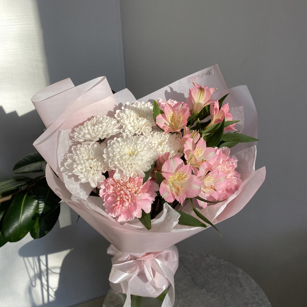 Букет-комплимент в розовых оттенках💕