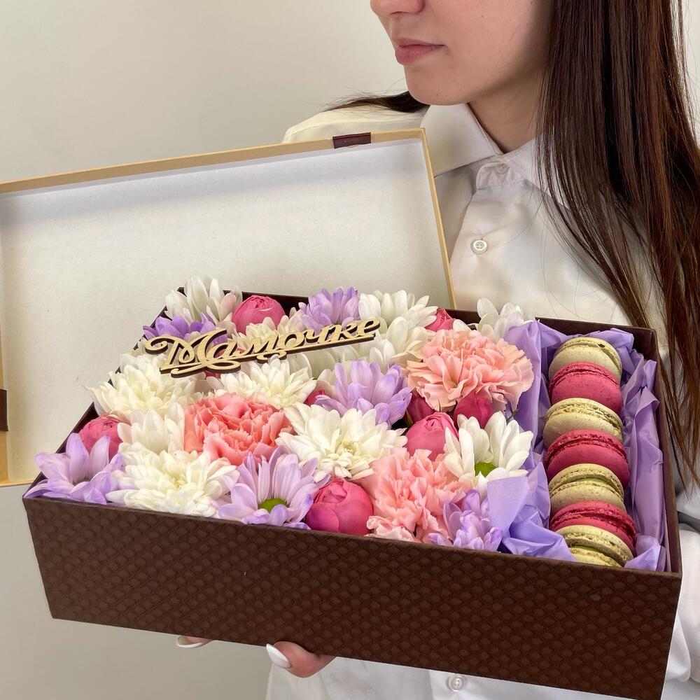 Сладкая сказка для мамочки️ с хризантемой и диантусами
