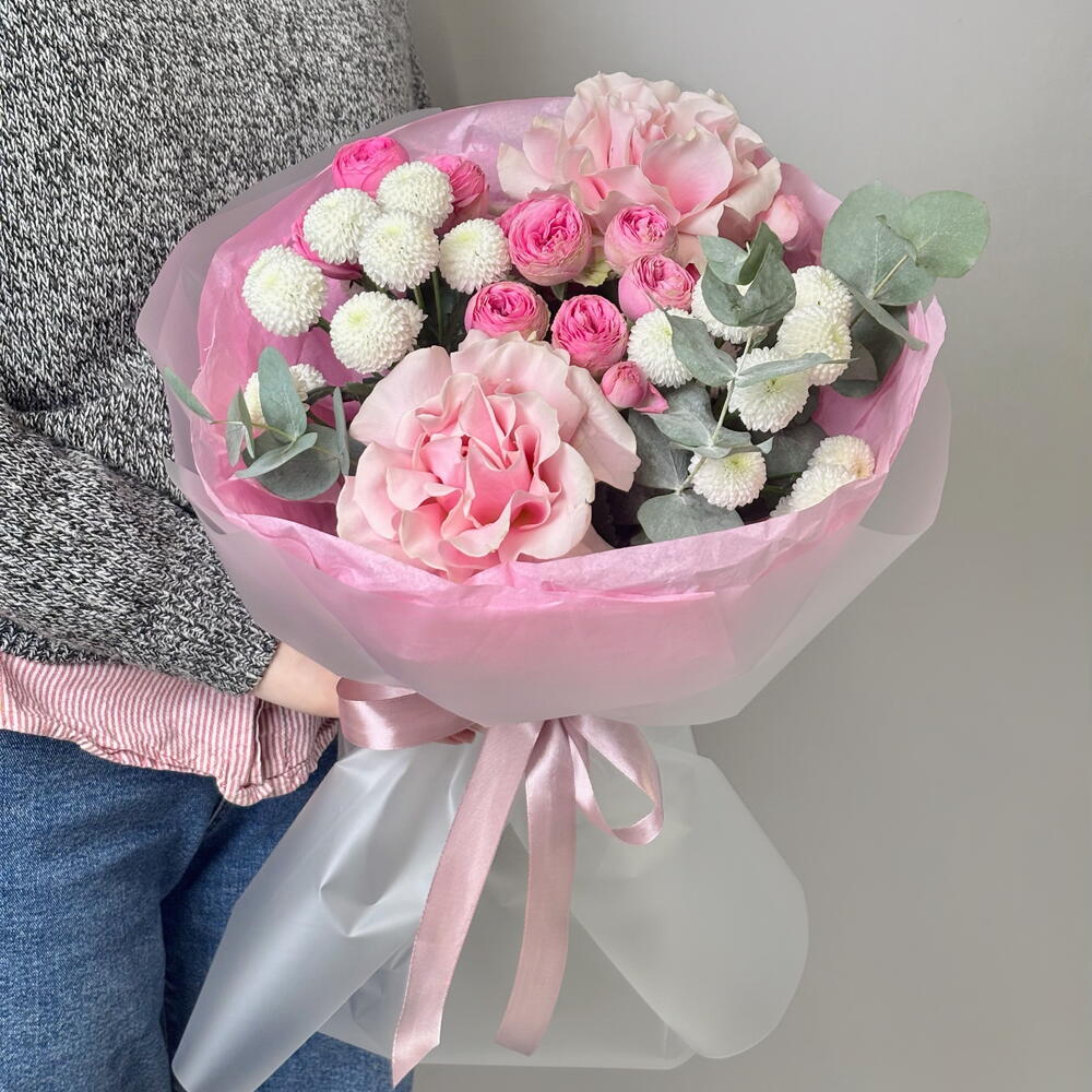 Mixed bouquet "Pink blossom"