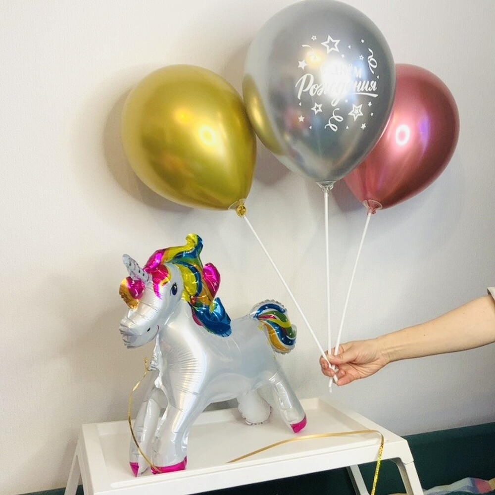 🦄 Топ Воздушные Шары Единорог 4 ШТ N0005/Хит Продаж