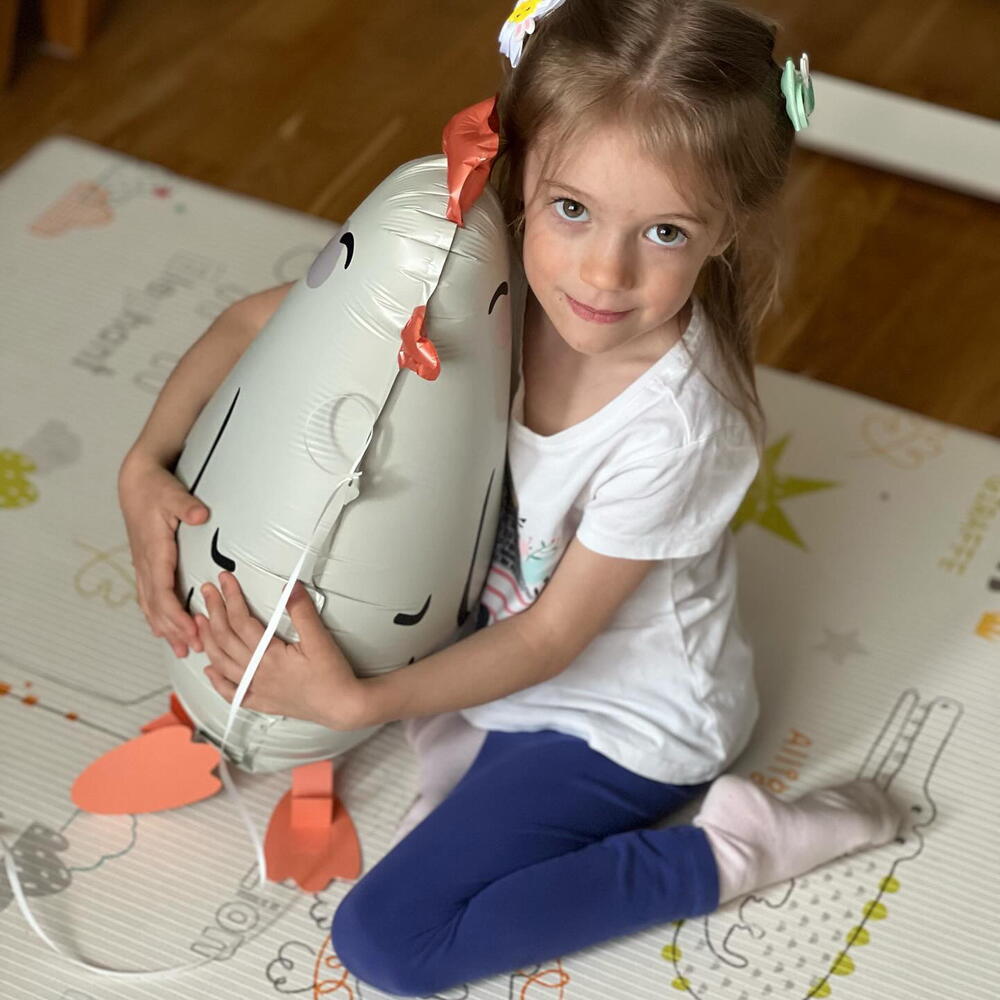 Шар фольга курочка