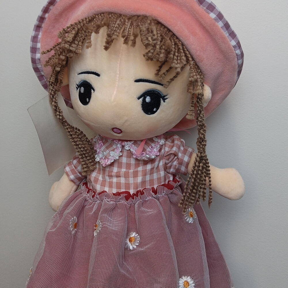 Мягкая игрушка девочка в шляпе👒