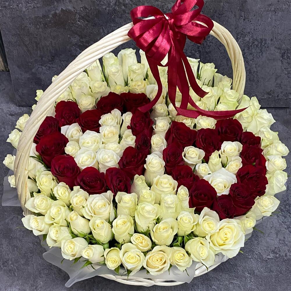 Корзина с цветами 7