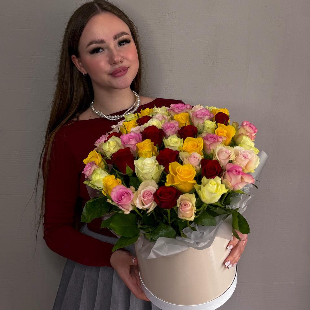 51 Роза в коробке