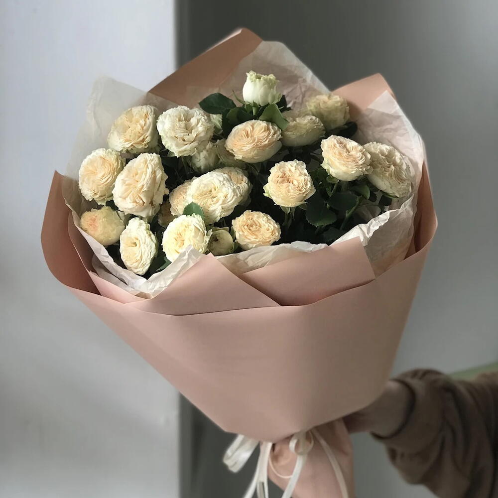 5 кустовых  пионовидных роз Summer Spray Rose