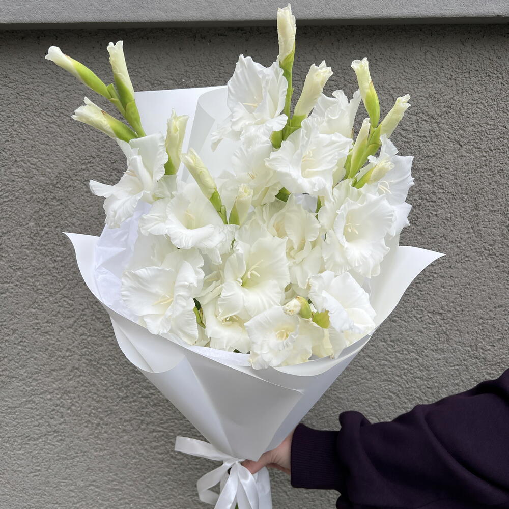Букет с гладиолусами