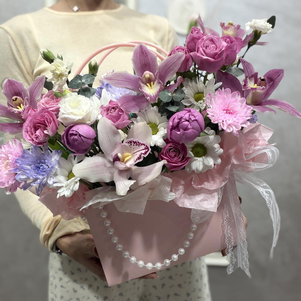 Композиция с орхидеей 🌸
