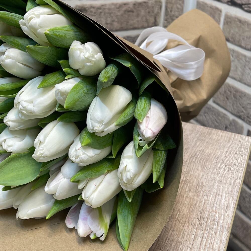 Белые тюльпаны 🌷