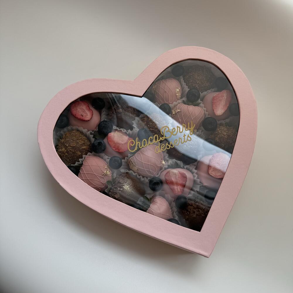 Розовое сердце