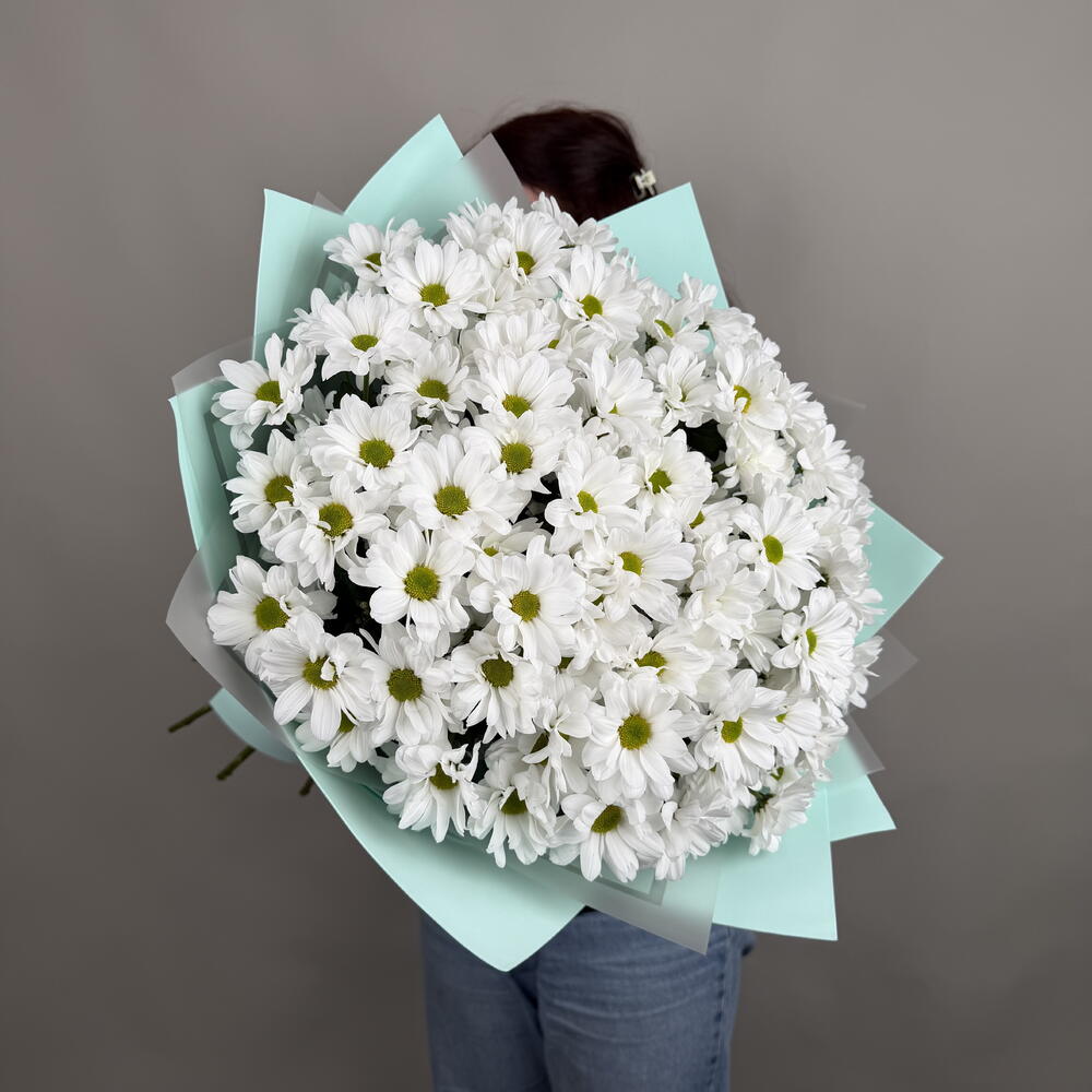 Букет из 15 хризантем