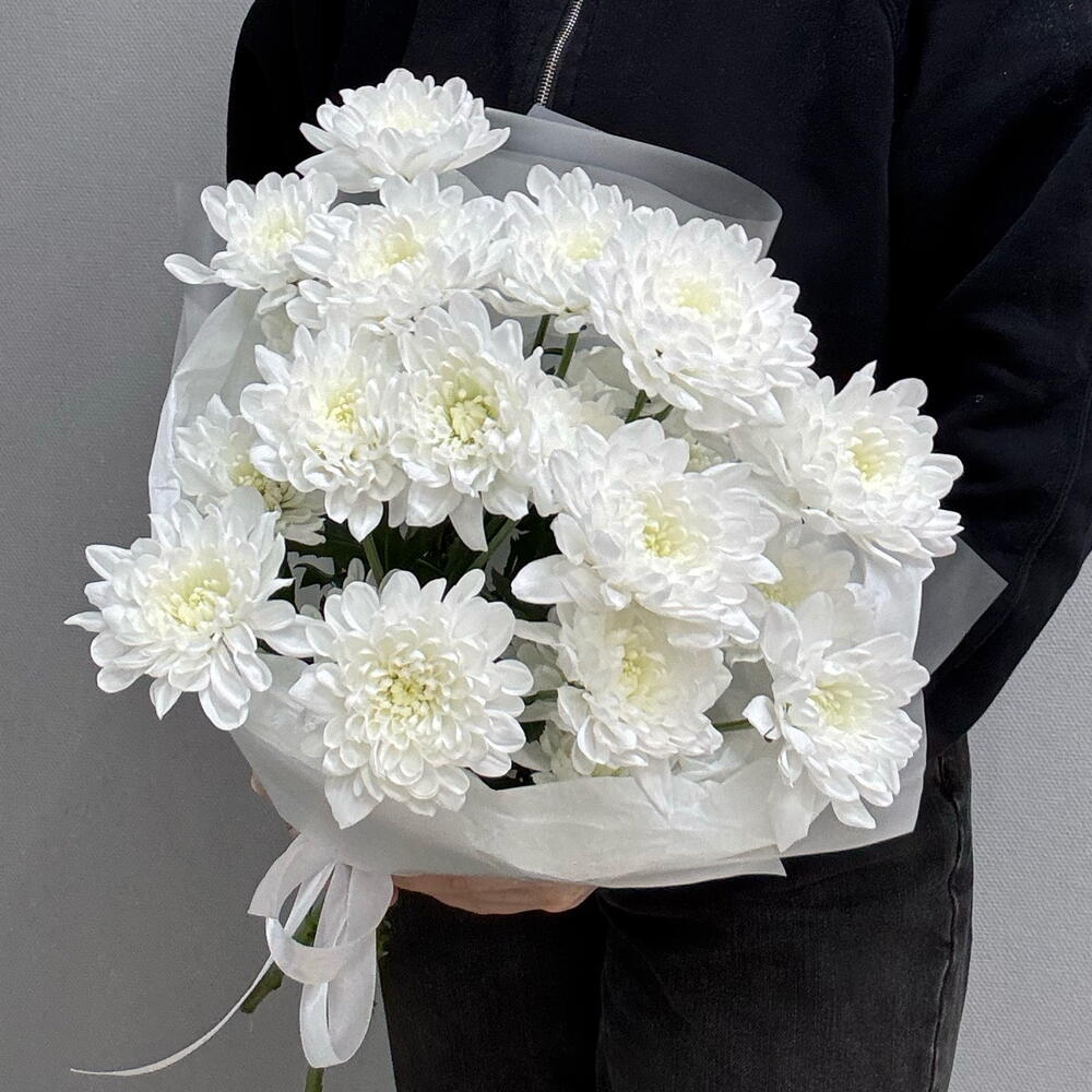 Комплимент из махровой хризантему