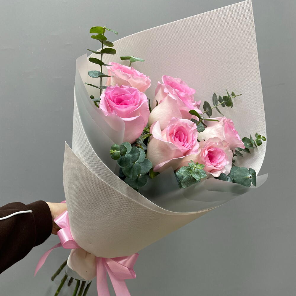 Пионовидная Роза мандала с эвкалиптом💗
