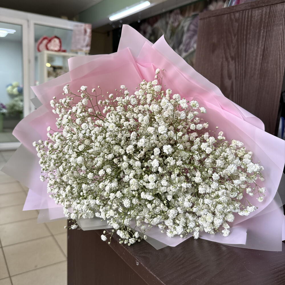 Букет из белых гипсофил (s)