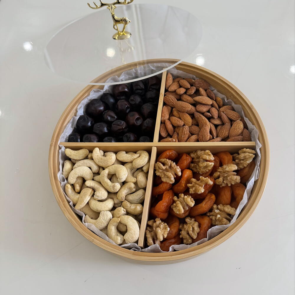 Box of dried fruits and nuts