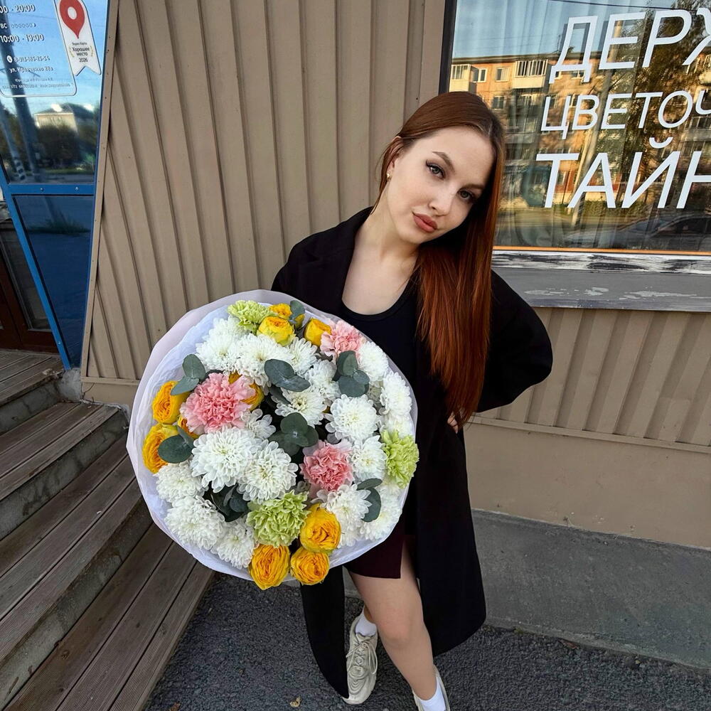Букет "Теплло от любви"