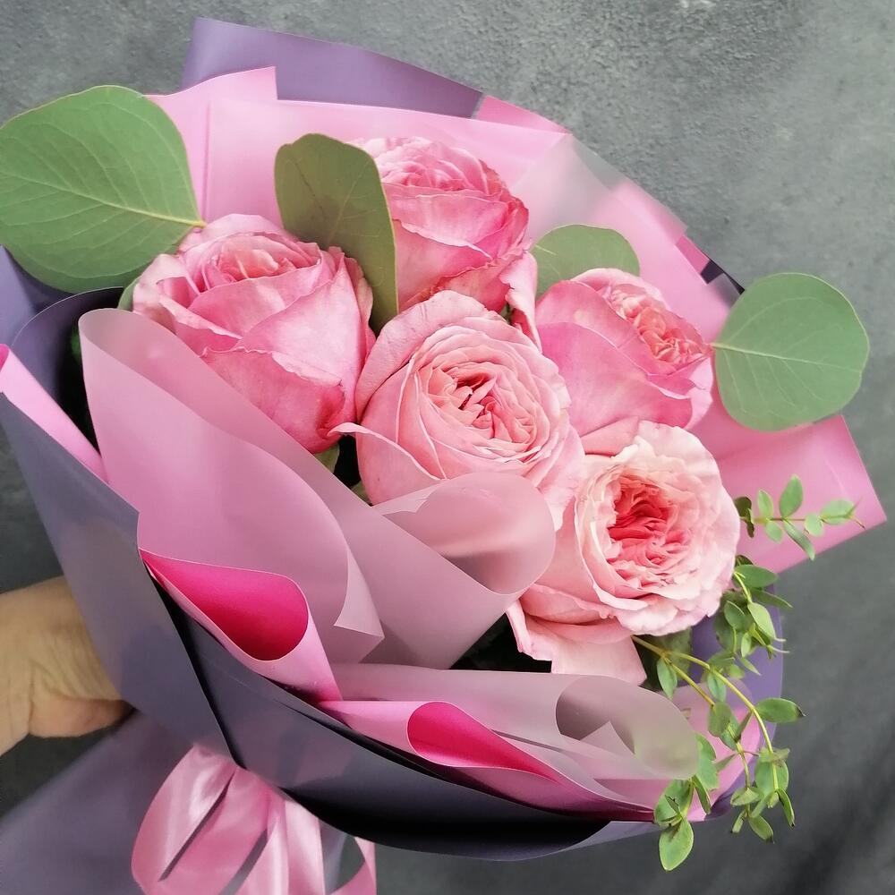 💖Букет Пионовидных роз Пинк о Хара💖