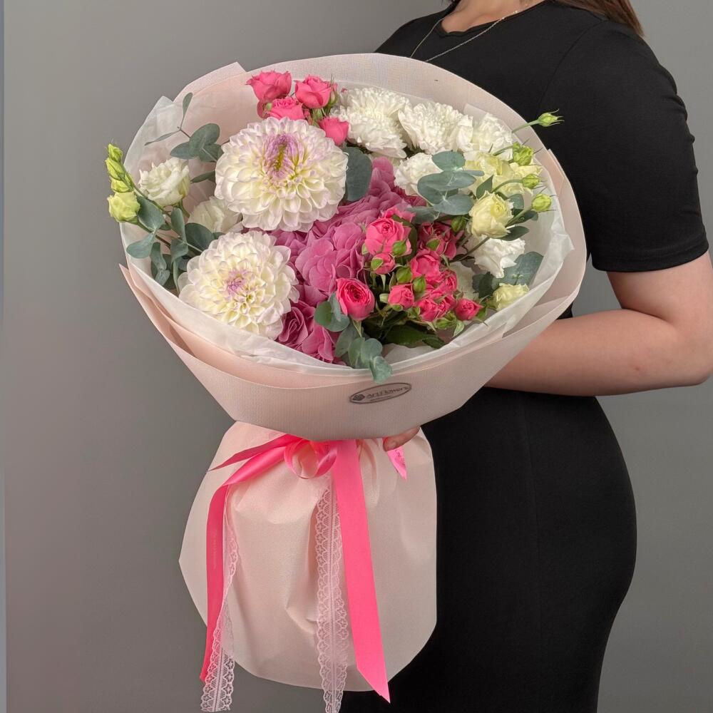 Цветы Букет Art Flowers Нежность в розовом сиянии