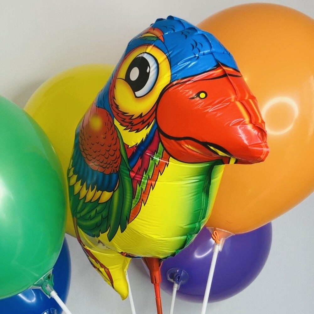 🦜Топ Воздушные Шары Яркий Попугайчик 5 ШТ N0015/Хит Продаж