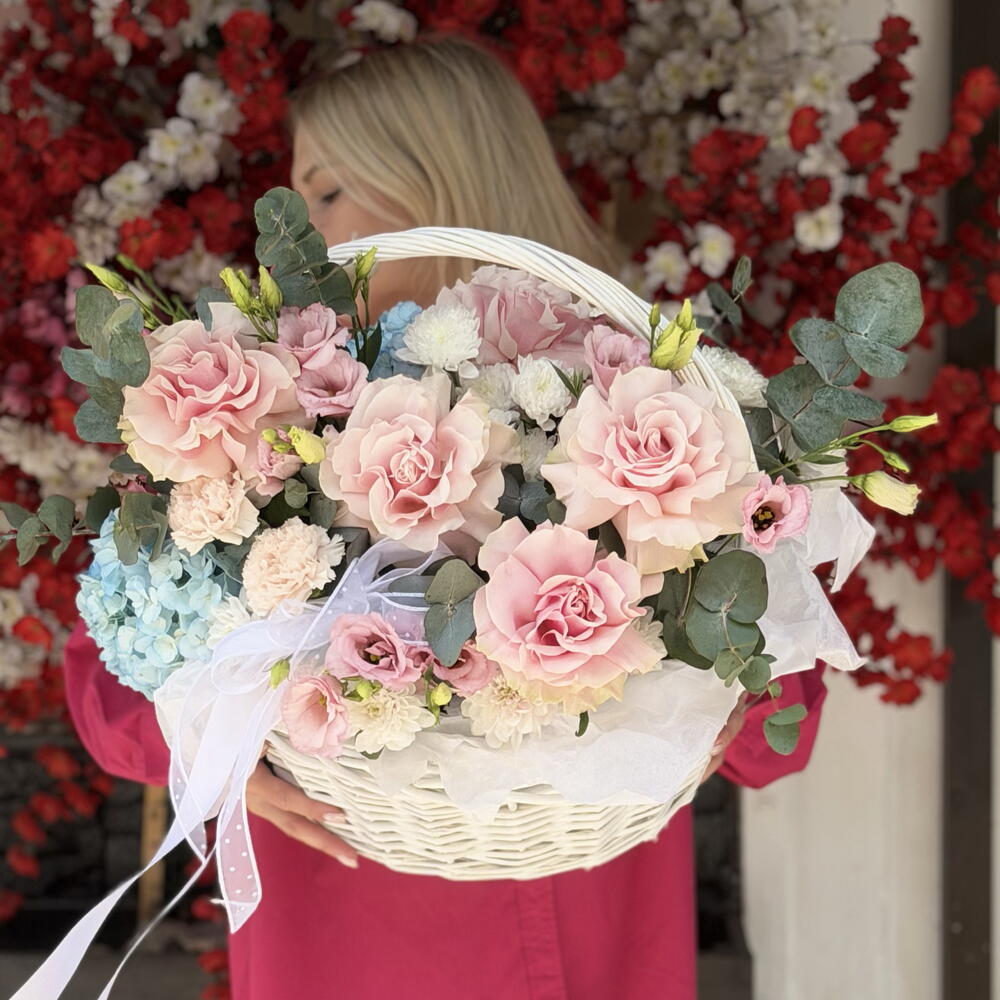 Шикарная большая корзина с красивым и стойким составом 🎀💝