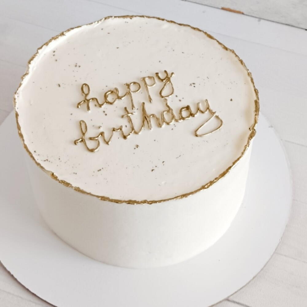 Торт Happy Birthday 🤍 на 1кг
