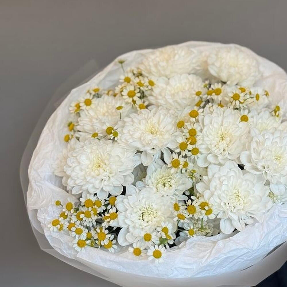 Хризантемы с ромашками
