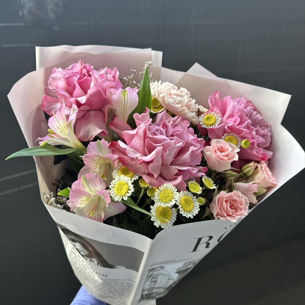 Букет комплимент Розовое пирожное