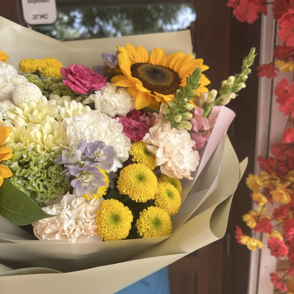 Букет с подсолнухами 🧡
