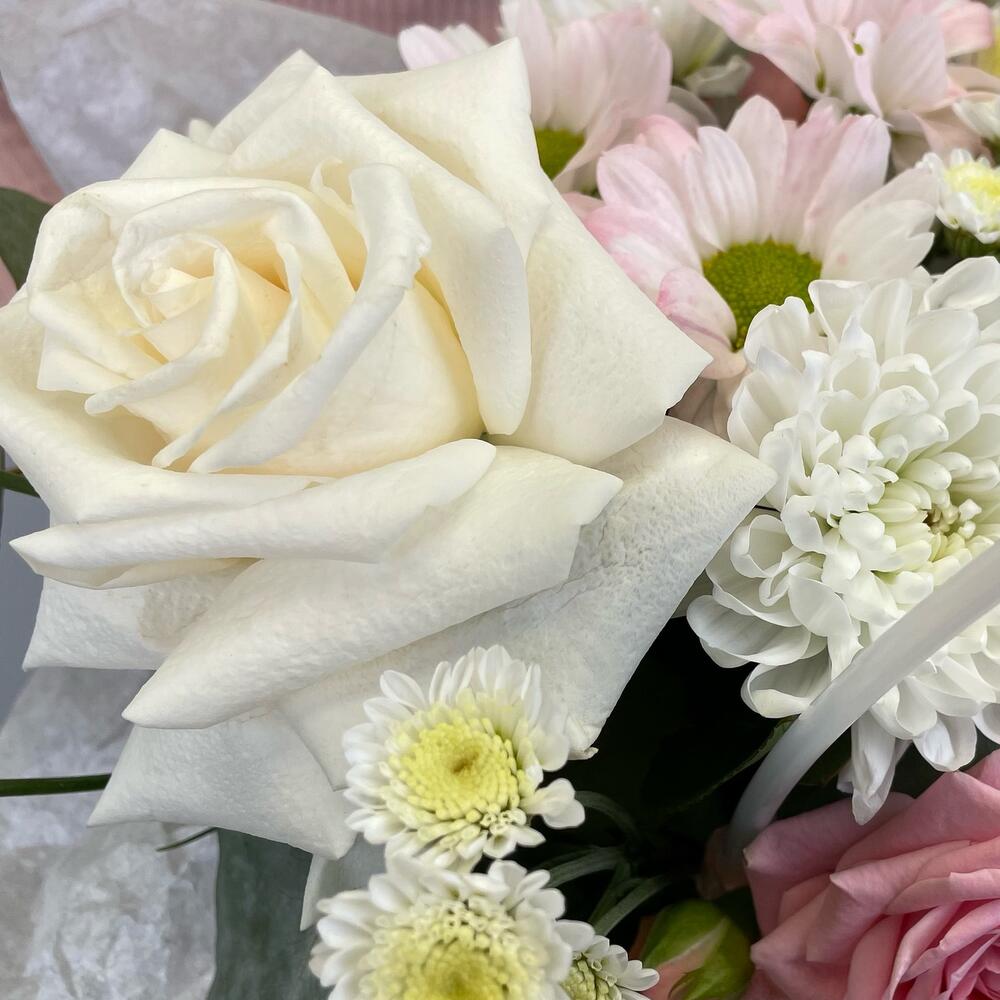 Сумочка с розой, и пион розой «floral beauty»