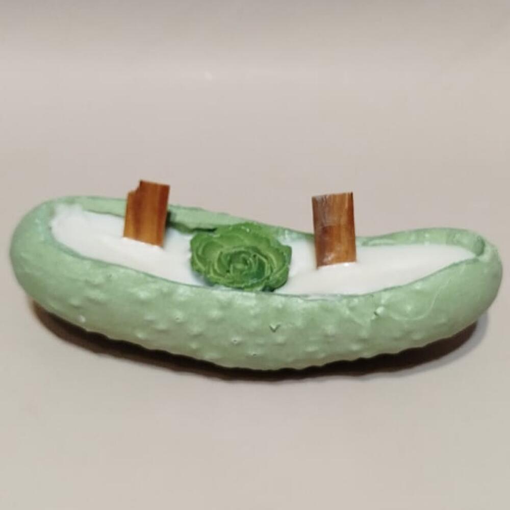 Набор аромасвечей «Happy 3 cucumbers» с ароматом «Огурец и Роза»