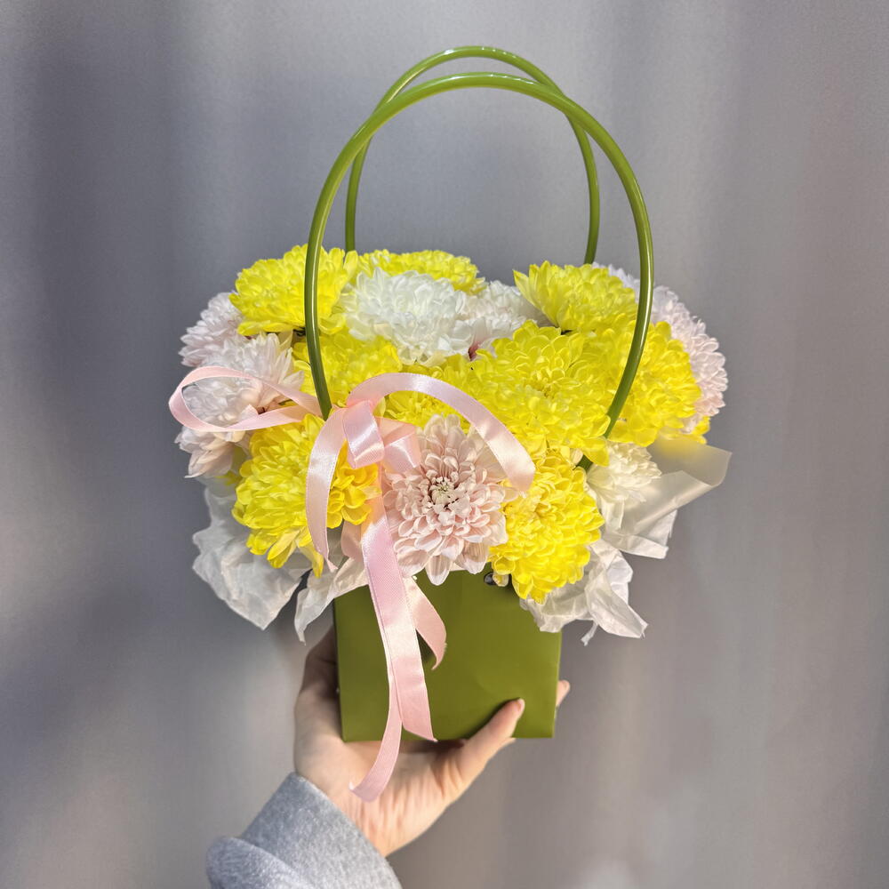 Сумочка ярких хризантем  для «ЛЮБИМОЙ»💛