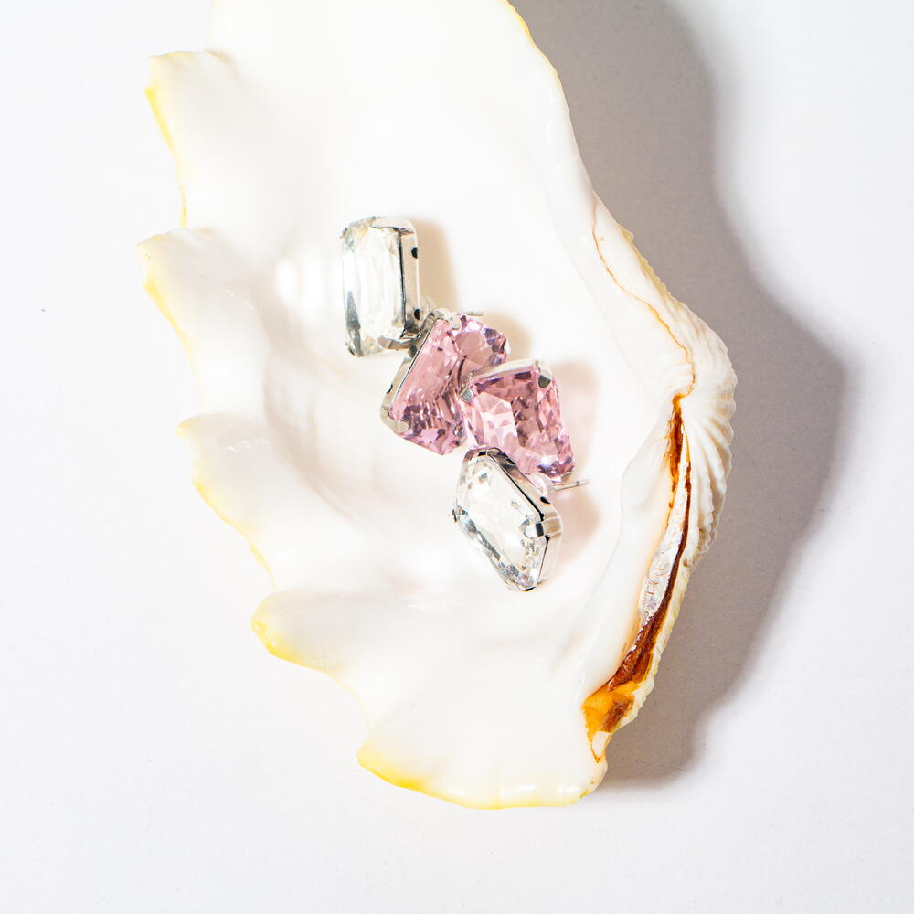 Серьги  Crystal Pink