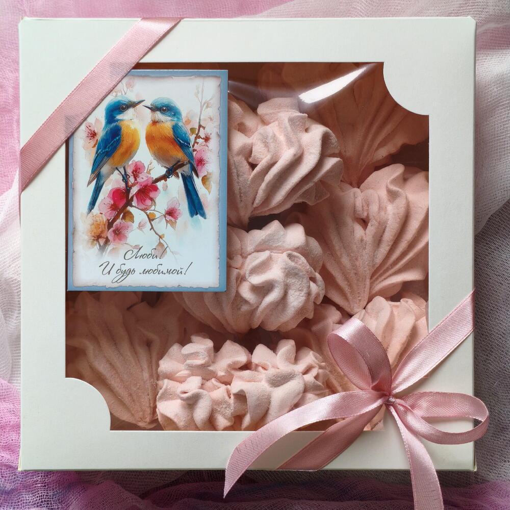 Сердечки из зефира
