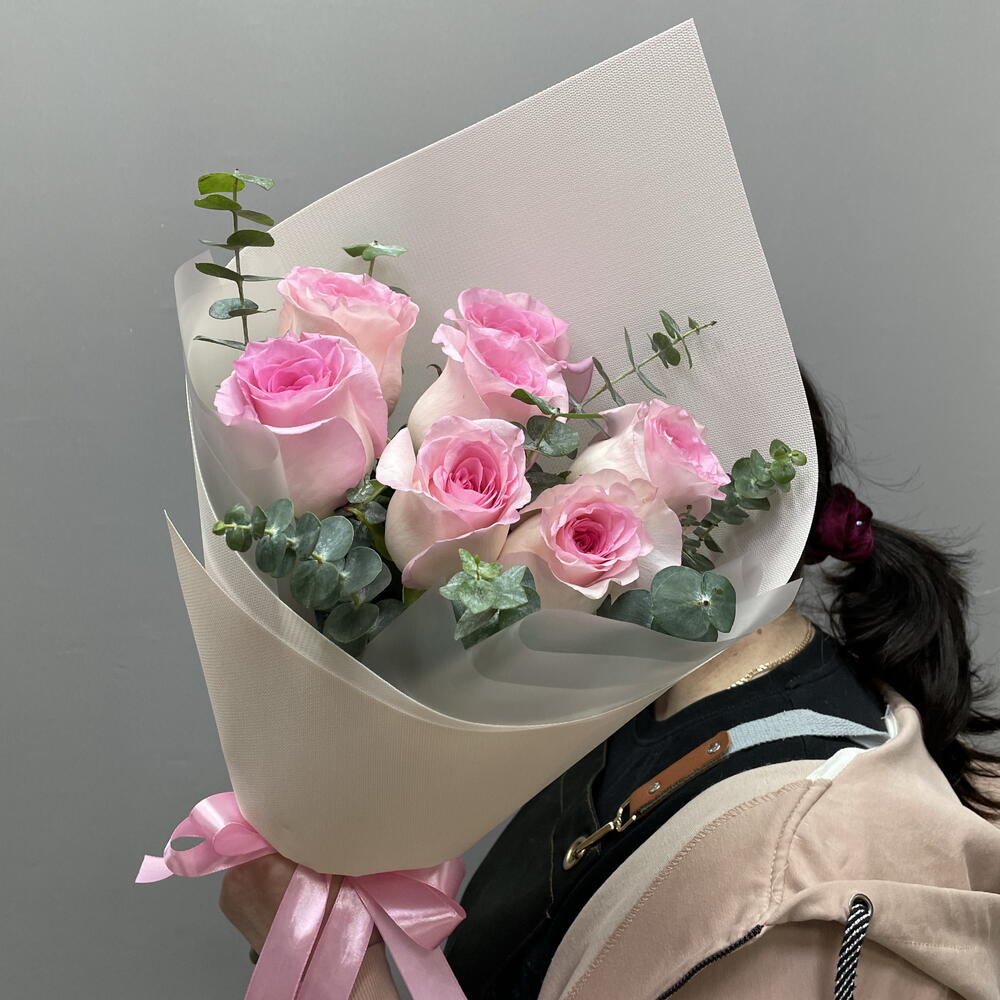 Пионовидная Роза мандала с эвкалиптом💗