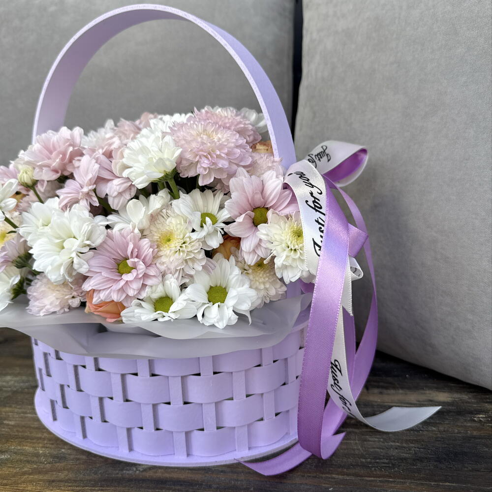 Корзинка сереневая радость 💜