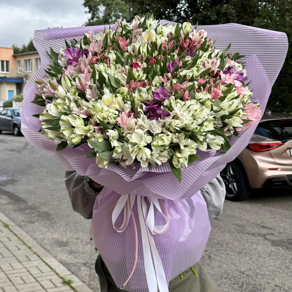 Букет из 101 альстромерии