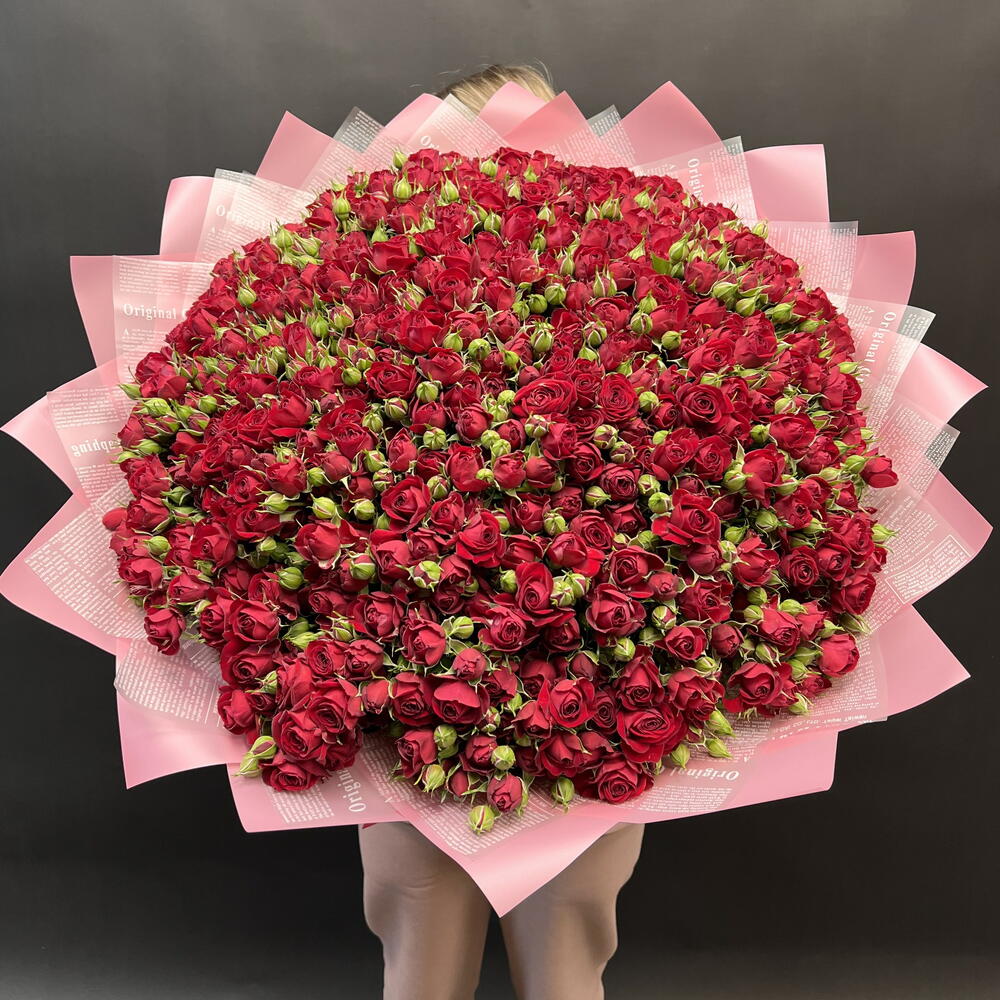 Пионовидные кустовые розы 🌹 101шт