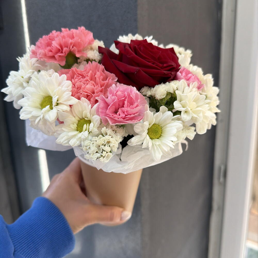 Стаканчик с розой 🌹