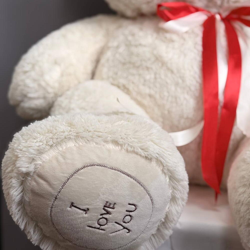 Мишка белый большой 🧸