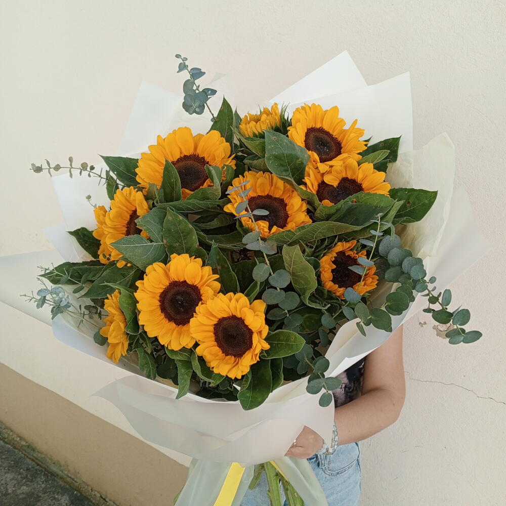 Солнечный букет из подсолнухов🌼