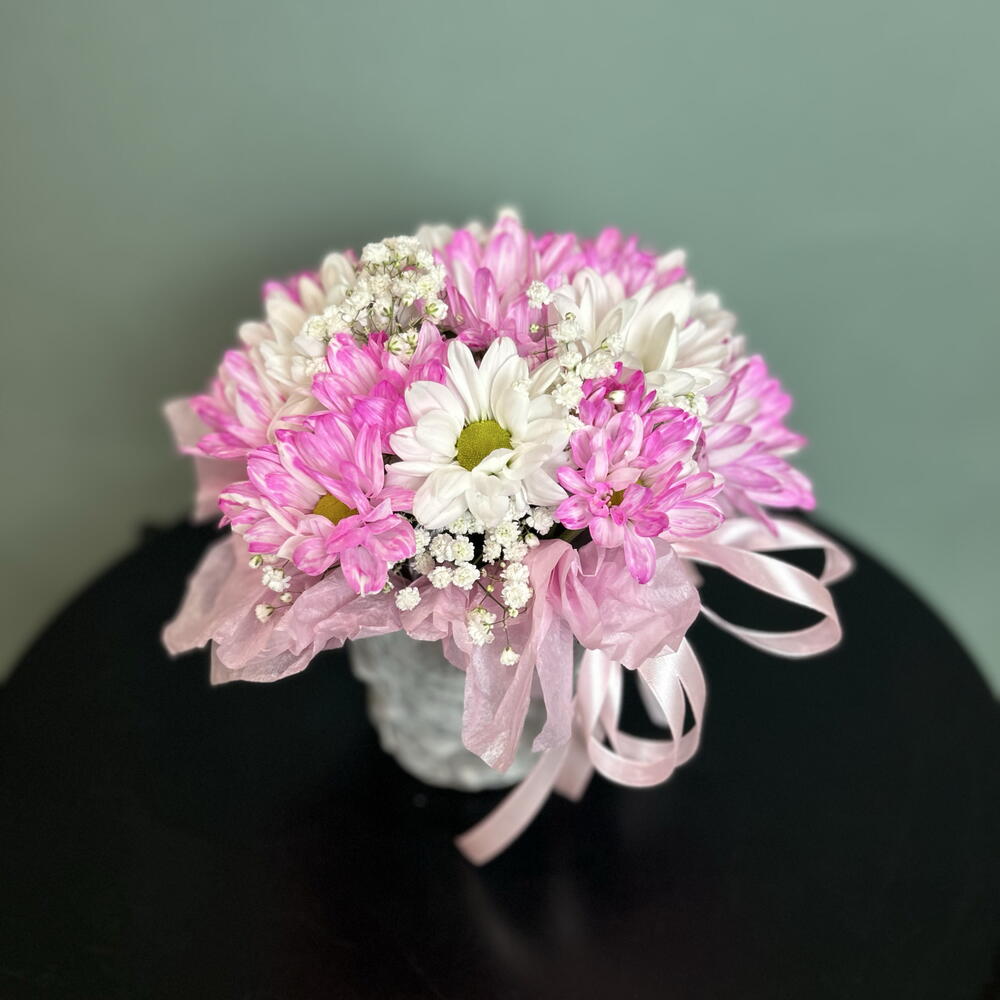 Композиция комплимент из хризантемы 💕
