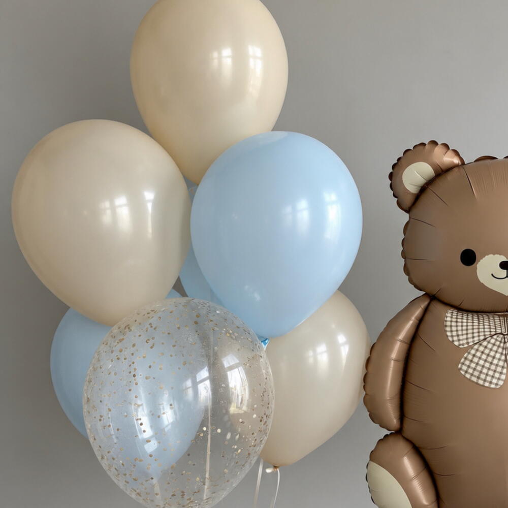 🧸 Набор воздушных шаров с мишкой