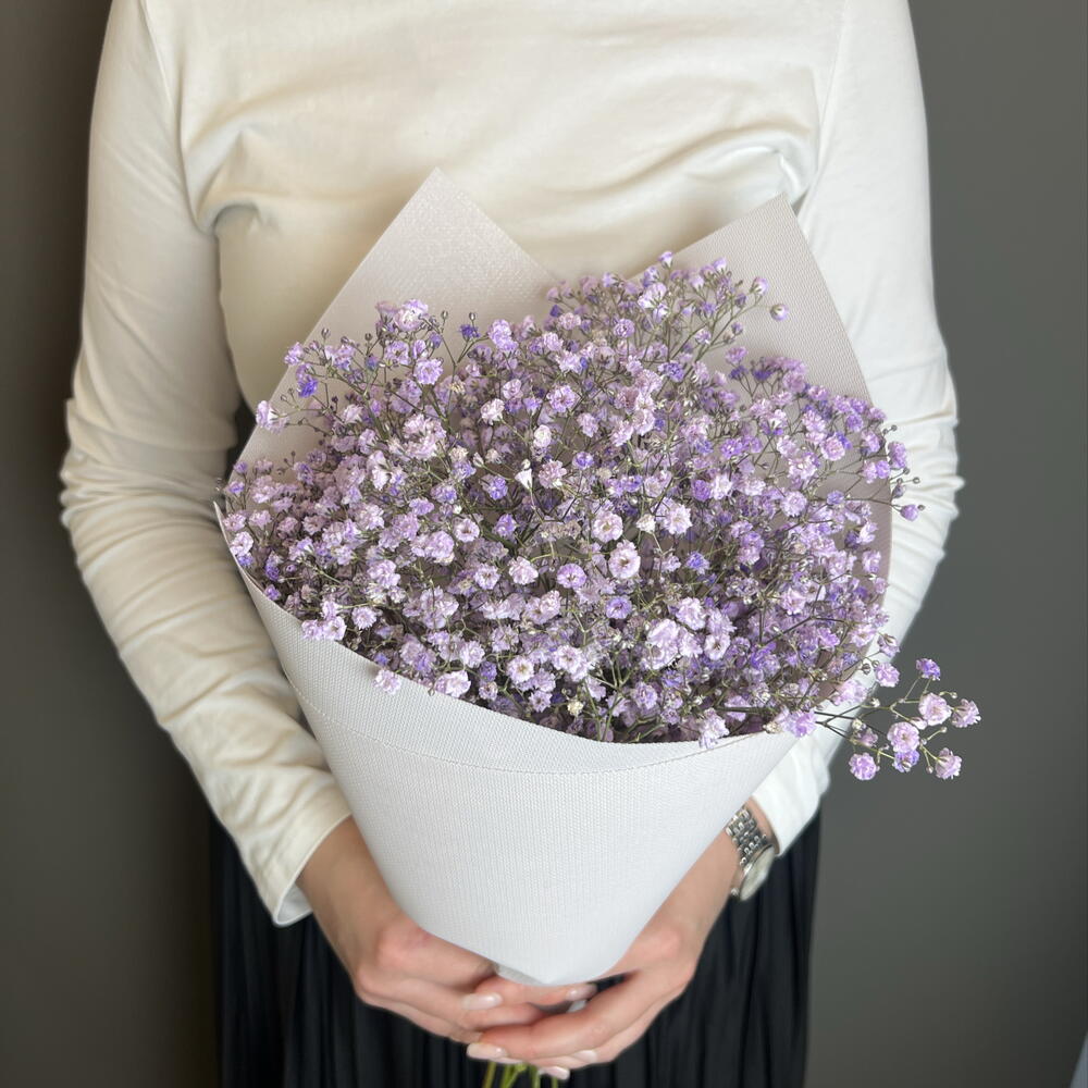Кулек из фиолетовой гипсофилы