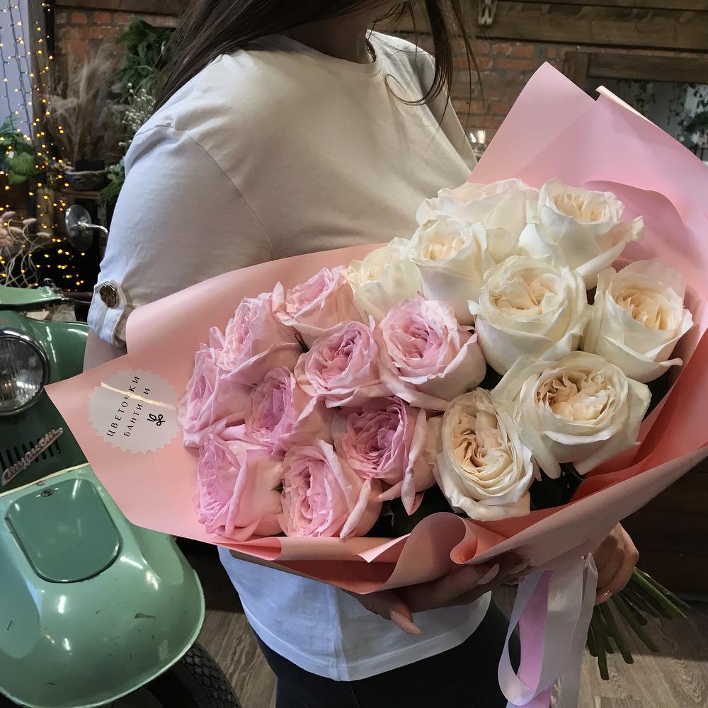 Pink and white