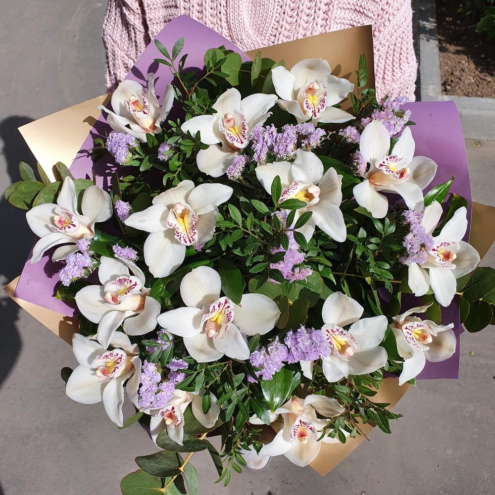 Экзотический букет белых орхидей, Flowers & Gifts Saint Petersburg, buy