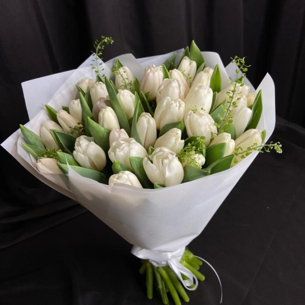 White tulips