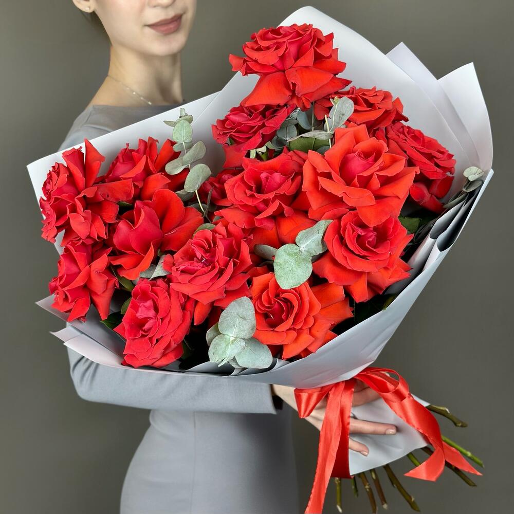 Букет французских роз, 15шт. (М013)