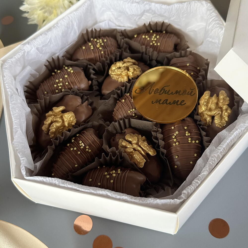 Финики в шоколаде 12 шт