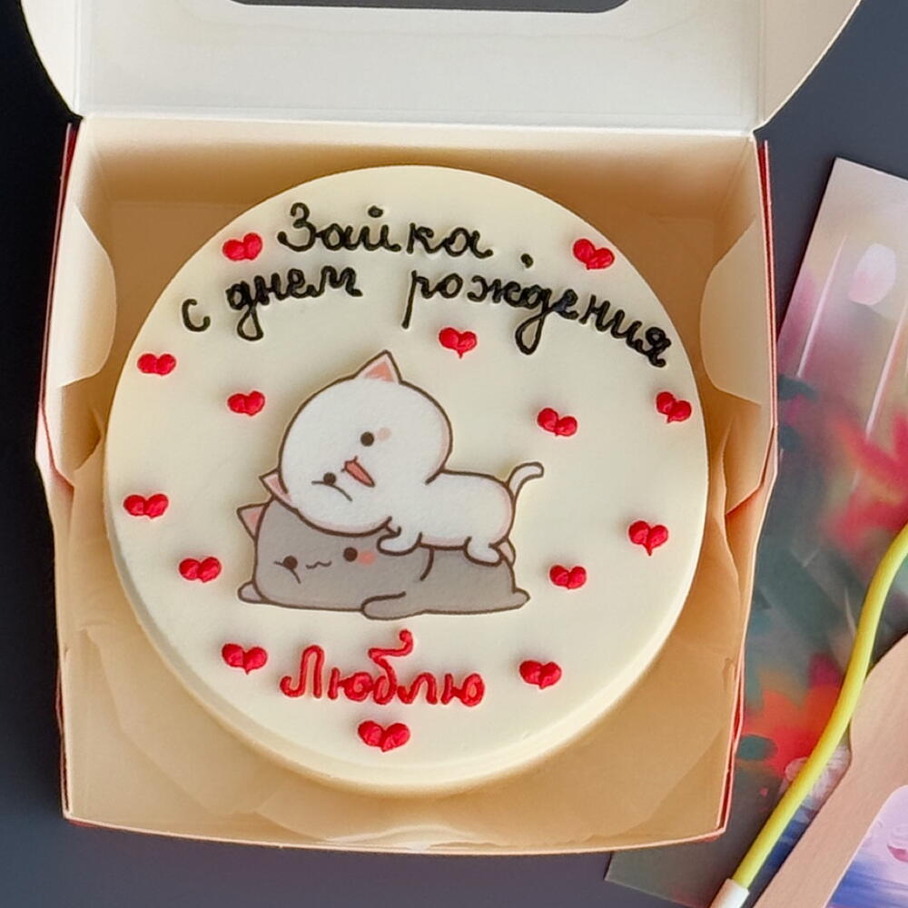 Бенто торт с котиками